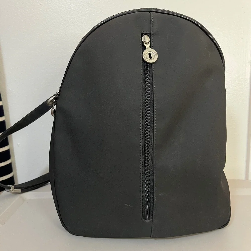 VTG Y2K Mandarina Duck Backpack Minimalist Utility Techwear Travel Bag Gorpcore